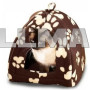 Мягкий домик для собак и кошек Pet Hut коричневый